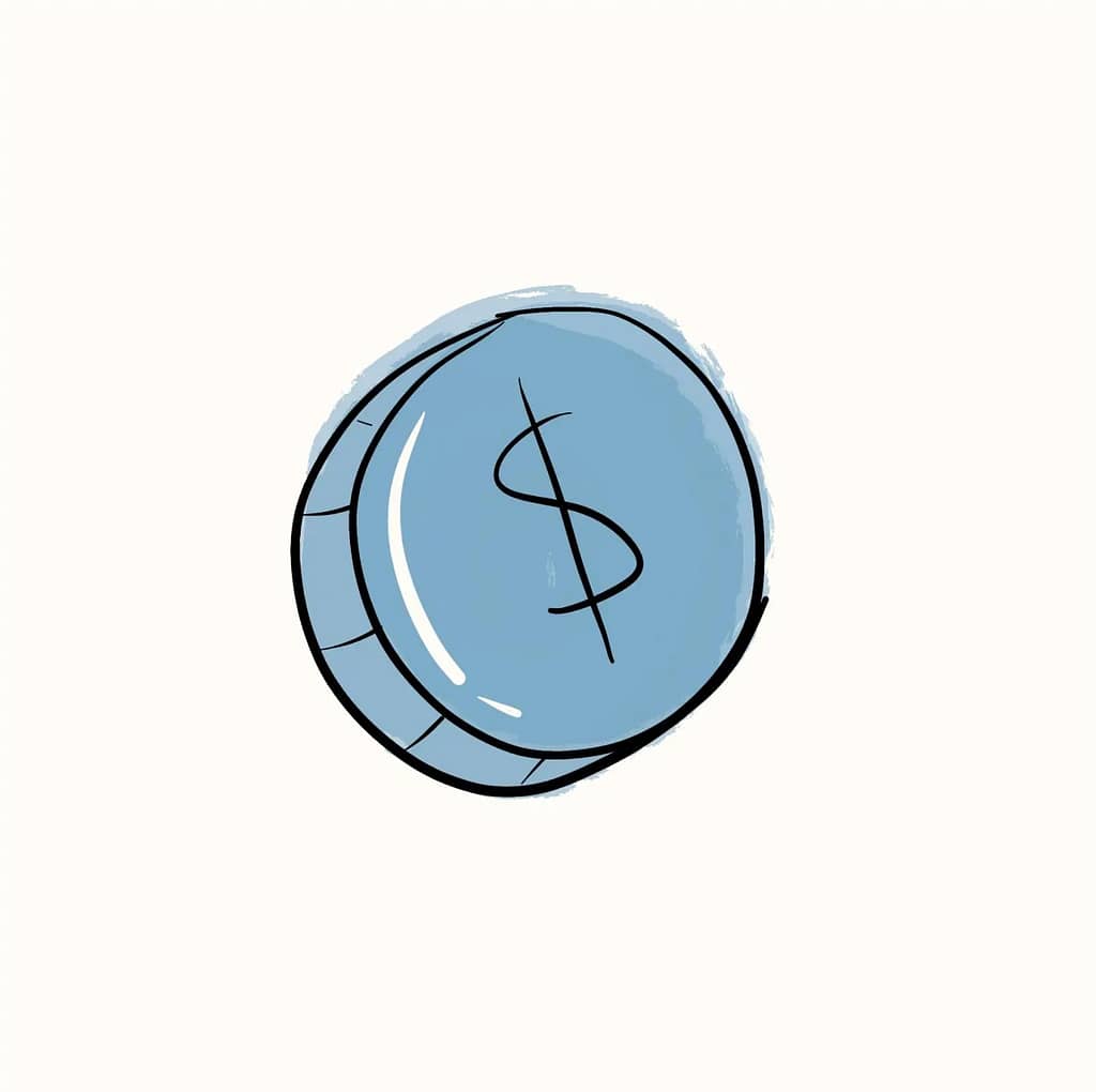 coin doodle