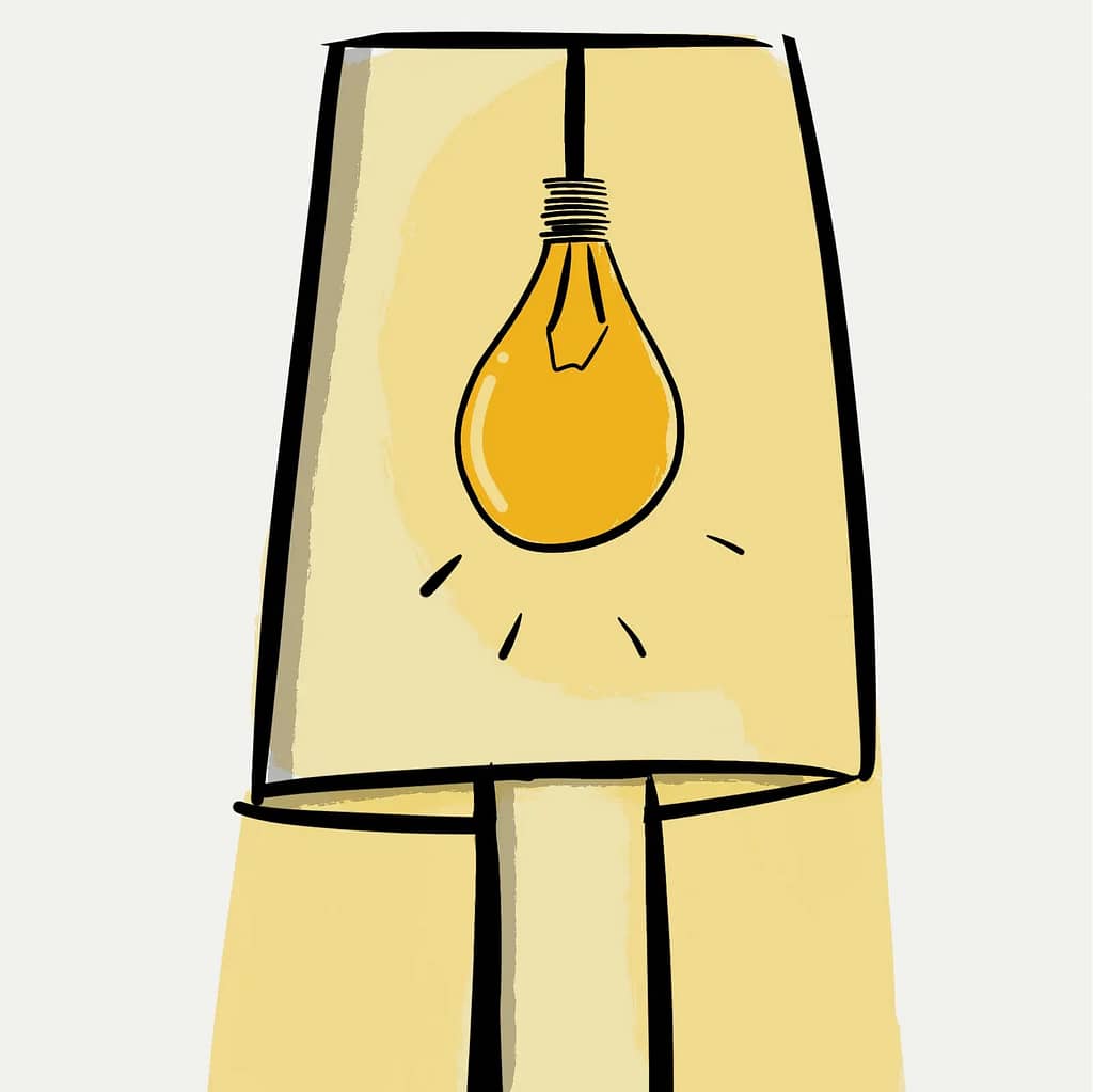 lampshade doodle art