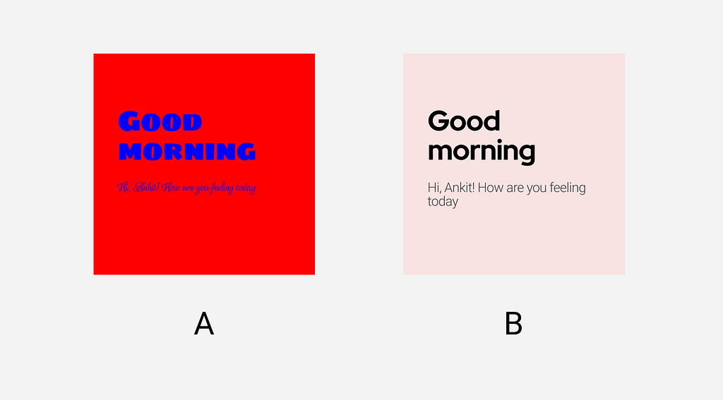 an image showing good ui vs bad ui